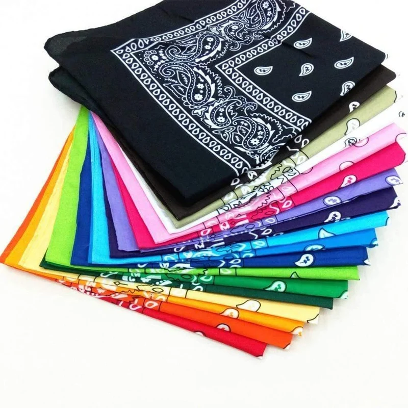 Mode Frauen Baumwolle Bandana Schal Platz Weibliche Bandanas 55 cm * 55 cm Headwear Rock Mädchen Kopf Schal Stirnbänder Haar zubehör