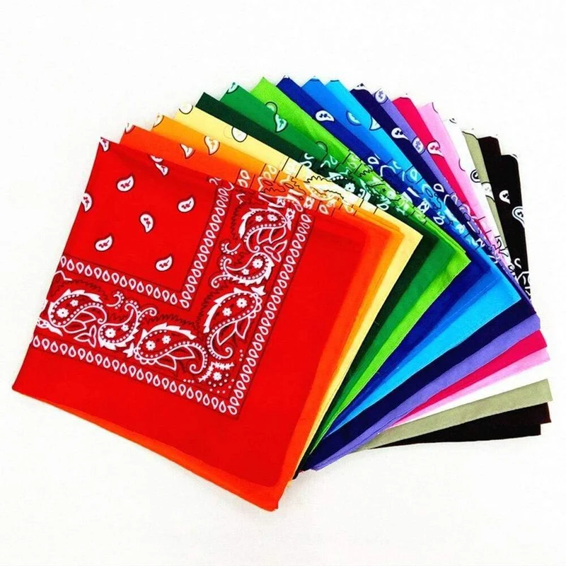 Mode Frauen Baumwolle Bandana Schal Platz Weibliche Bandanas 55 cm * 55 cm Headwear Rock Mädchen Kopf Schal Stirnbänder Haar zubehör