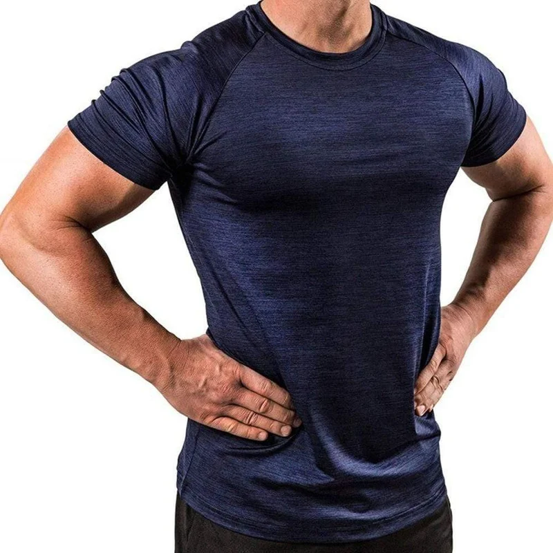 Gym T-Shirt Männer Kompression Quick Dry Fitness T-Shirt Super Elastic Skinny T-Shirts Sommer Jogger Workout Crossfit Kleidung