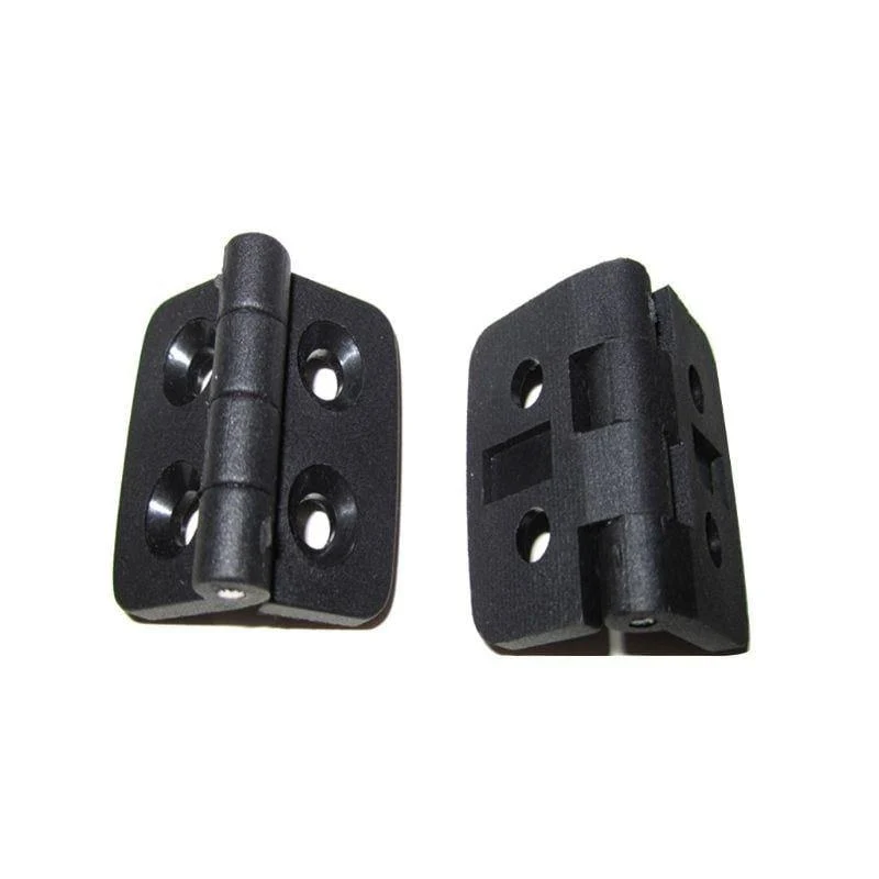 10 Stück schwarze Kunststoff-Türlager-Scharniere für Schrank, Schublade, Schmuckschatulle