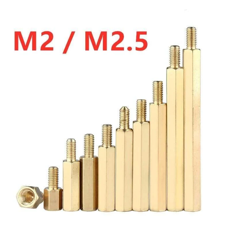 20Pcs M2 / M2.5 Abstandsschraube Pcb Abstandshalter Pilar Sechskantstreben Kupfer Bolzenmutter PC Motherboard Abstandshalter