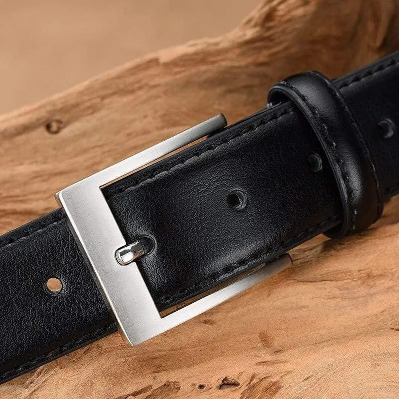 Herren Gürtel Luxus Business Leder Männliche Taille Gürtel Rindsleder Echtes Leder Klassische Schwarze Hose Gürtel Kummerbunds Dropshipping
