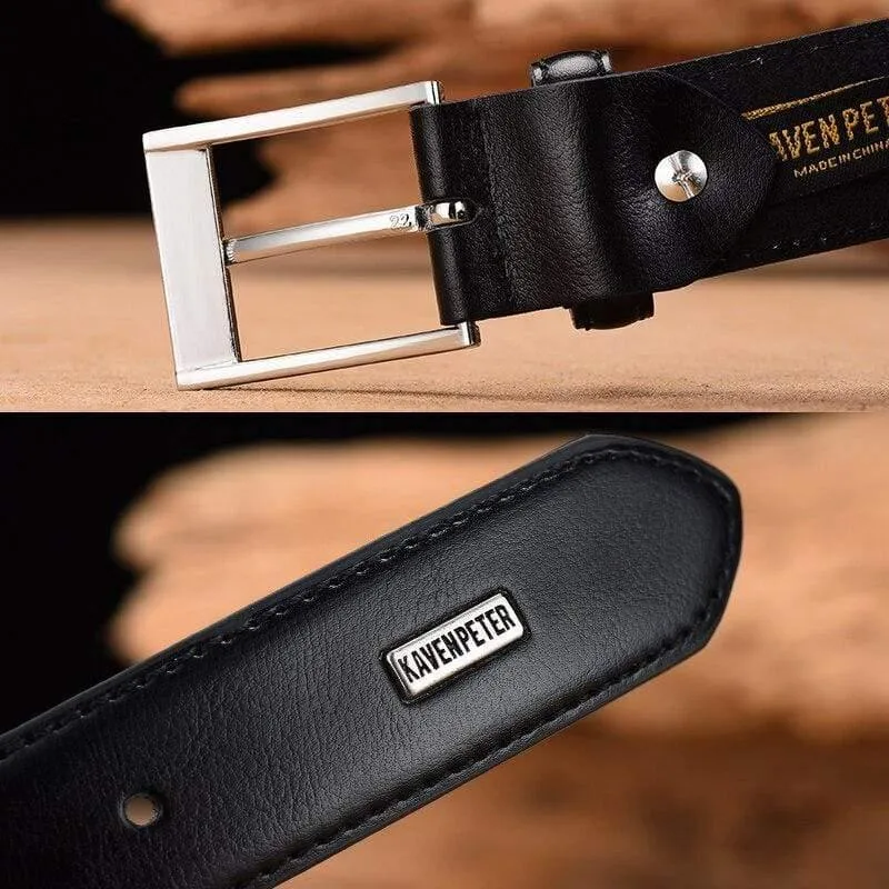 Herren Gürtel Luxus Business Leder Männliche Taille Gürtel Rindsleder Echtes Leder Klassische Schwarze Hose Gürtel Kummerbunds Dropshipping
