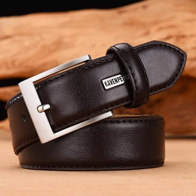 Herren Gürtel Luxus Business Leder Männliche Taille Gürtel Rindsleder Echtes Leder Klassische Schwarze Hose Gürtel Kummerbunds Dropshipping