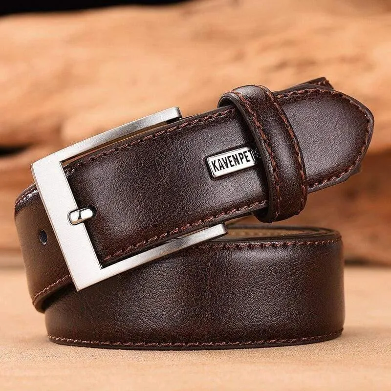 Herren Gürtel Luxus Business Leder Männliche Taille Gürtel Rindsleder Echtes Leder Klassische Schwarze Hose Gürtel Kummerbunds Dropshipping
