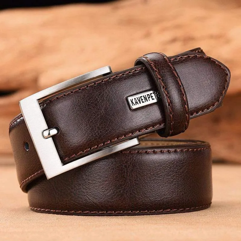Herren Gürtel Luxus Business Leder Männliche Taille Gürtel Rindsleder Echtes Leder Klassische Schwarze Hose Gürtel Kummerbunds Dropshipping