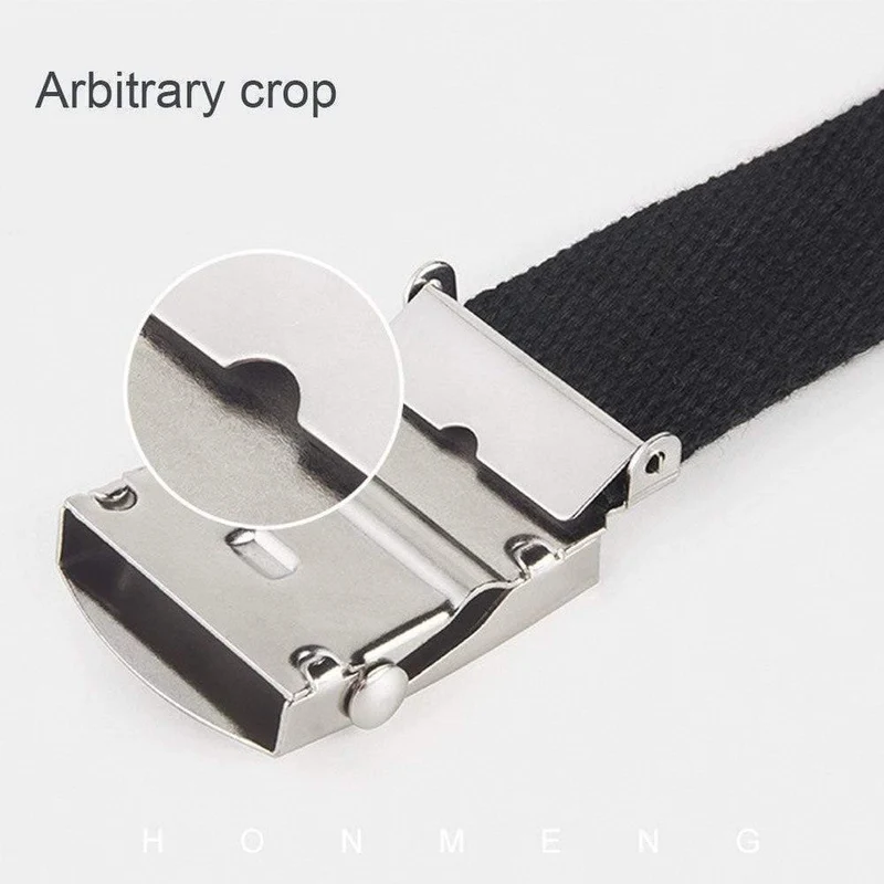 Mode Männer Frauen Leinwand Taille Gürtel Ceinture Femme Paar Casual Metal Automatische Schnalle Taille Bund New Wild Unisex Gürtel