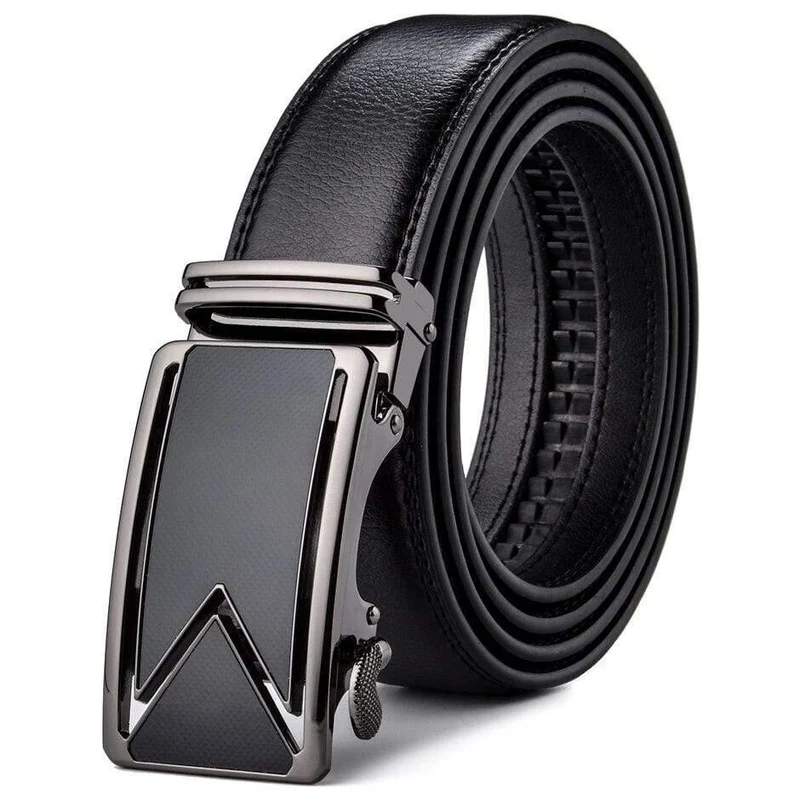 Männer Gürtel Rindsleder Echtes Leder Gürtel Für Männer Luxus Automatische Schnalle Gürtel Braun Schwarz Cinturones Hombre B55