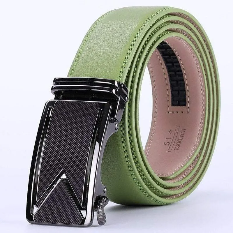 Männer Gürtel Rindsleder Echtes Leder Gürtel Für Männer Luxus Automatische Schnalle Gürtel Braun Schwarz Cinturones Hombre B55