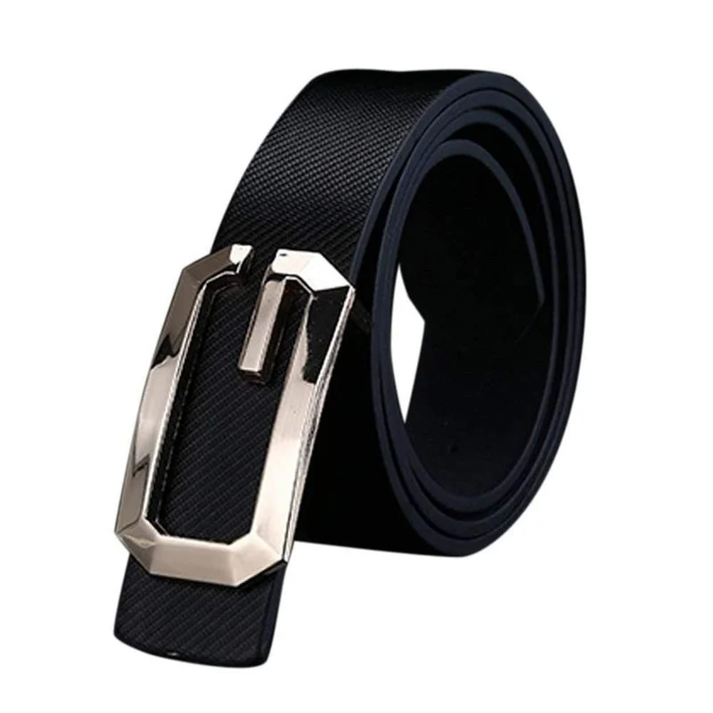 Herren-Gürtel, Cinturones Para Hombre, modisch, einfarbig, modisch, cool, lässig, PU-Leder, dünner Gürtel, dünner schmaler Bund, Unisex