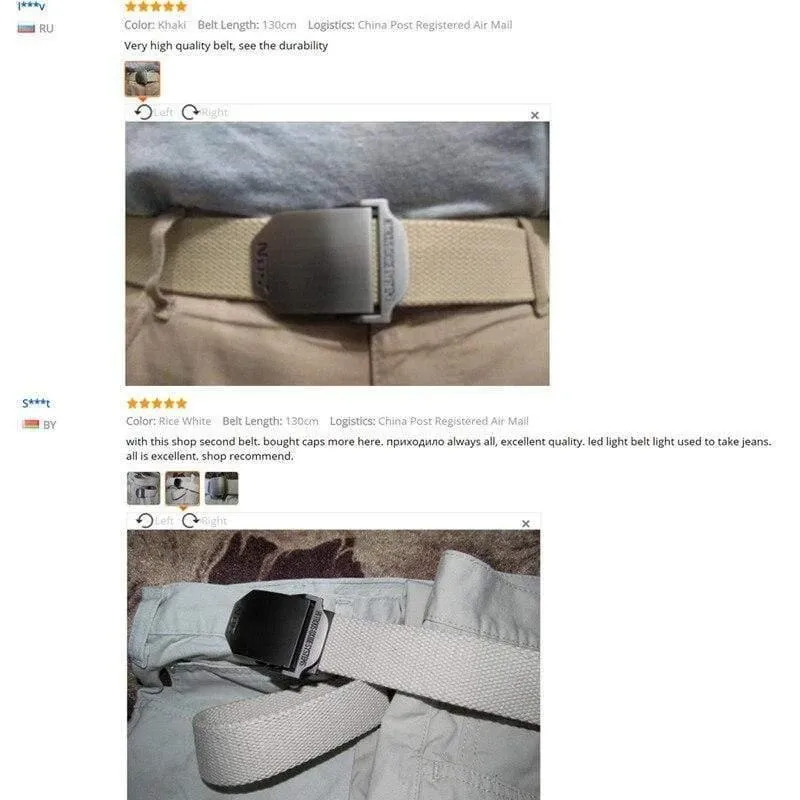 Herren Canvas Gürtel Western Military Tactical Belt Luxusgürtel für Männer & Frauen Hochwertige Casual Jeans Taille Gürtel