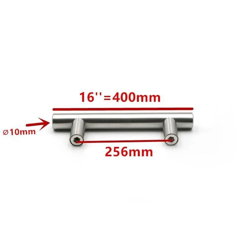 50mm-500mm Edelstahl Küchentür Schrank T-Griff Griff Zugknopf Schrankknöpfe Möbelgriff Schrank Schubladengriff