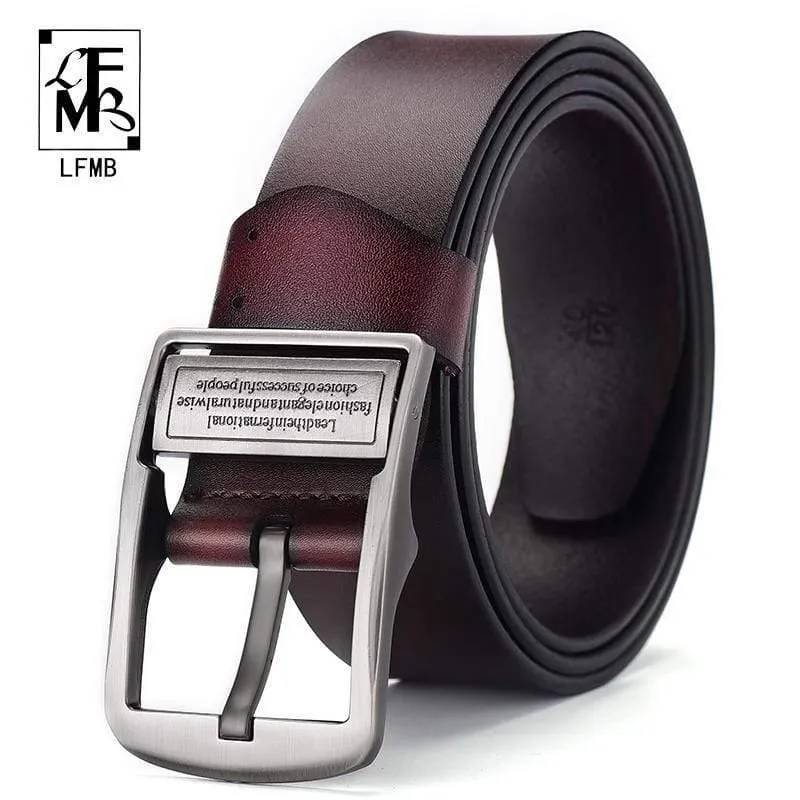 Herrengürtel Ledergürtel Herren Anstecknadel Kuh Echte Ledergürtel Für Herren 130cm Hochwertiger Herrengürtel Cinturones Hombre