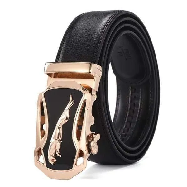 Ledergürtel Business Hosenriemen Hose Ceinture Kuhhaut Automatische Schnalle Rindsleder Herren Gürtel