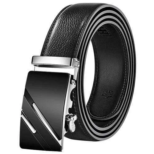Ledergürtel Business Hosenriemen Hose Ceinture Kuhhaut Automatische Schnalle Rindsleder Herren Gürtel
