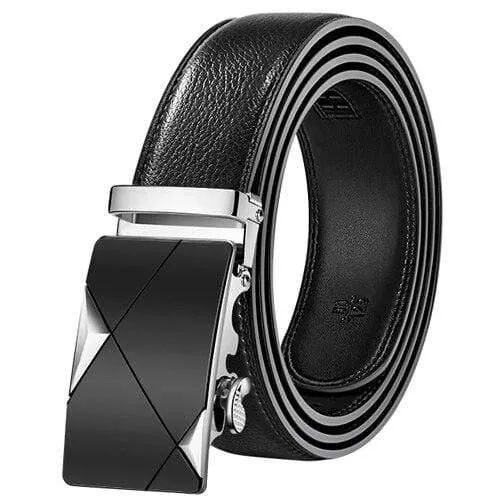 Ledergürtel Business Hosenriemen Hose Ceinture Kuhhaut Automatische Schnalle Rindsleder Herren Gürtel
