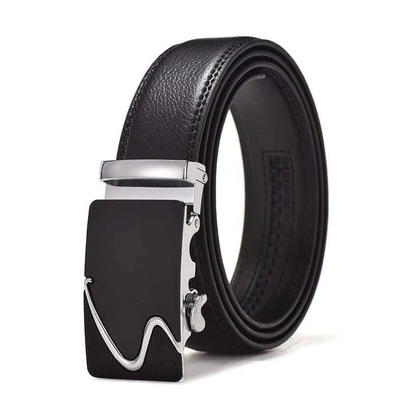 Ledergürtel Business Hosenriemen Hose Ceinture Kuhhaut Automatische Schnalle Rindsleder Herren Gürtel