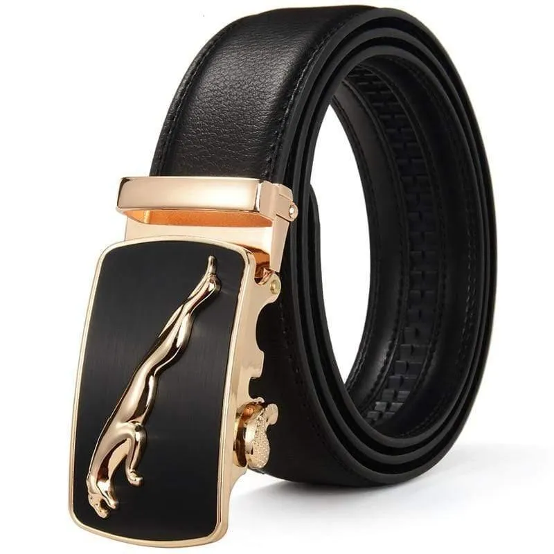 Ledergürtel Business Hosenriemen Hose Ceinture Kuhhaut Automatische Schnalle Rindsleder Herren Gürtel