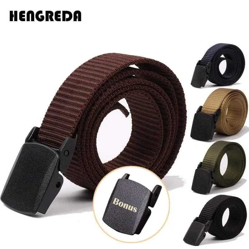 Taktischer Gürtel Männer Nylon Army Gürtel Verstellbarer Outdoor Travel Taillengürtel Army Kunststoff Schnallengürtel Für Hosen 120cm 130cm