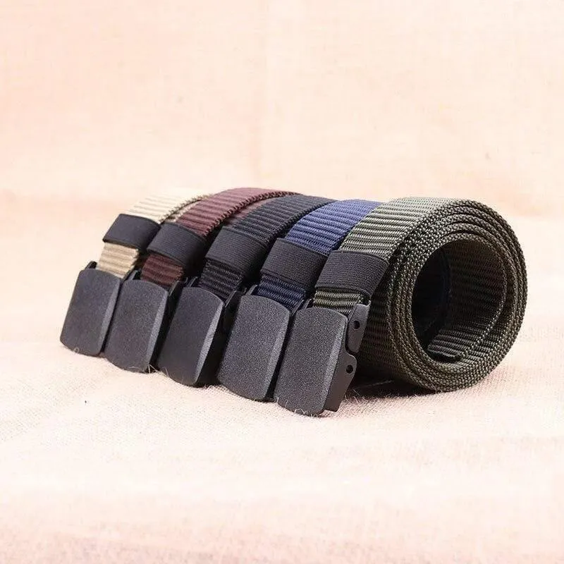 Taktischer Gürtel Männer Nylon Army Gürtel Verstellbarer Outdoor Travel Taillengürtel Army Kunststoff Schnallengürtel Für Hosen 120cm 130cm