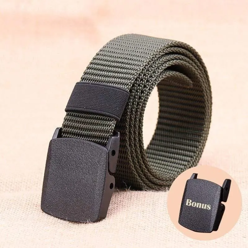 Taktischer Gürtel Männer Nylon Army Gürtel Verstellbarer Outdoor Travel Taillengürtel Army Kunststoff Schnallengürtel Für Hosen 120cm 130cm
