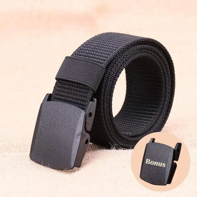 Taktischer Gürtel Männer Nylon Army Gürtel Verstellbarer Outdoor Travel Taillengürtel Army Kunststoff Schnallengürtel Für Hosen 120cm 130cm