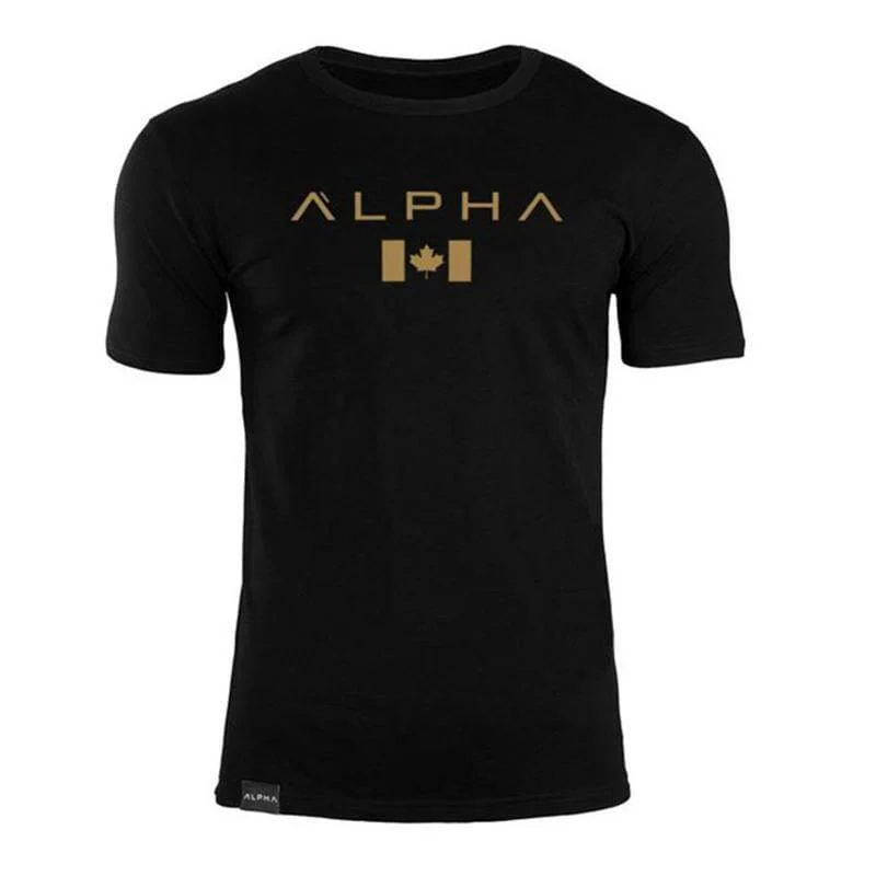 Männer Baumwolle Marke T-shirt Casual Mode Gedruckt Schwarz t-shirt Fitnessstudios Fitness Bodybuilding Workout Tees Tops Männlich Sommer Kleidung
