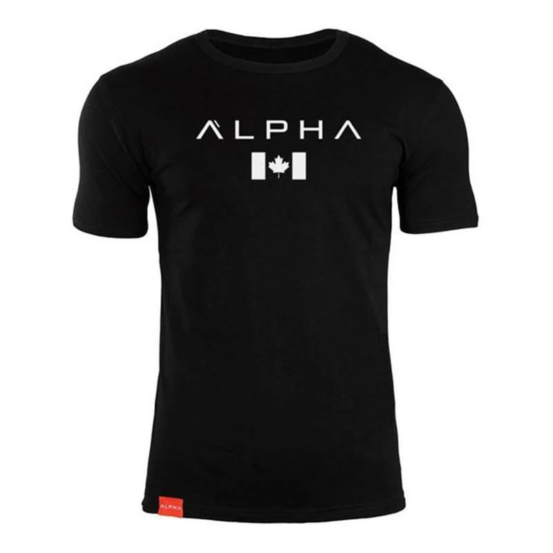 Männer Baumwolle Marke T-shirt Casual Mode Gedruckt Schwarz t-shirt Fitnessstudios Fitness Bodybuilding Workout Tees Tops Männlich Sommer Kleidung