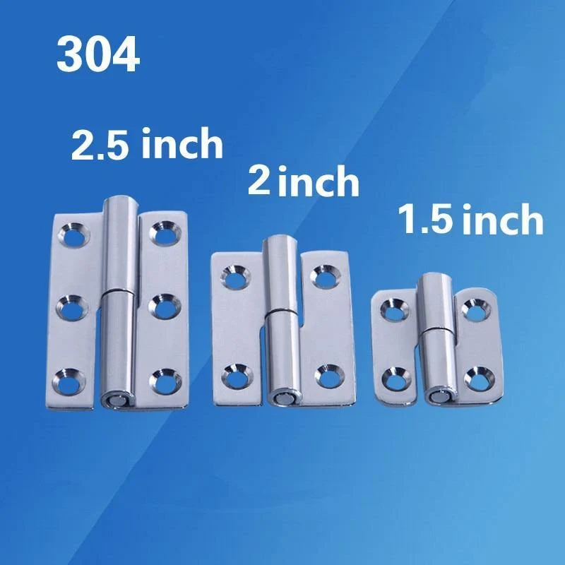 Edelstahl Flaggenform Abnehmbares Scharnier 1.5 / 2 / 2.5 Zoll für Aluminiumtüren Badezimmertür Badezimmer Abnehmbares Scharnier-30