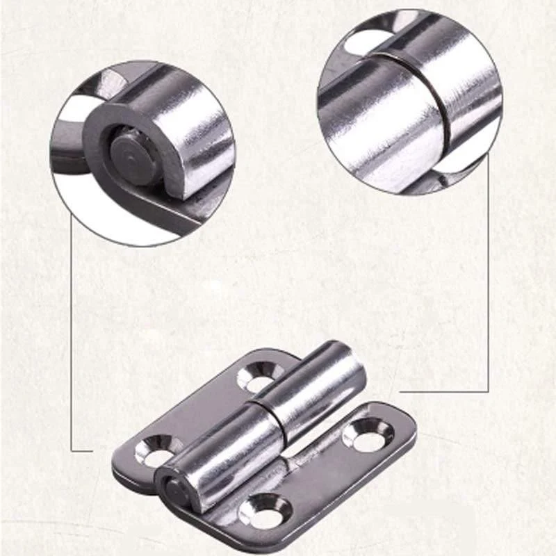 Edelstahl Flaggenform Abnehmbares Scharnier 1.5 / 2 / 2.5 Zoll für Aluminiumtüren Badezimmertür Badezimmer Abnehmbares Scharnier-30