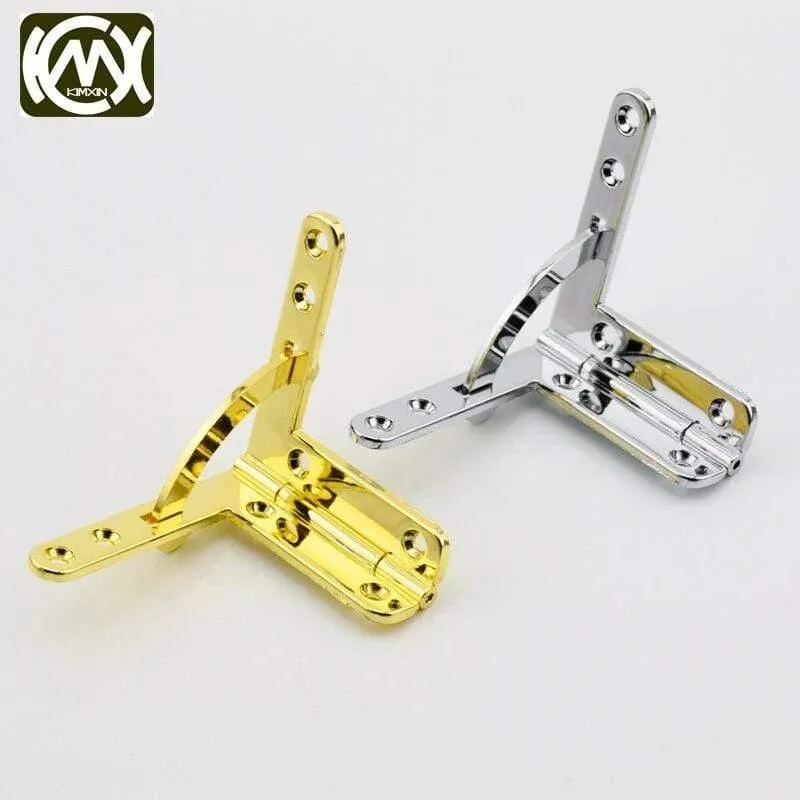 2pc 38 * 43mm * 95deg KIMXIN Hochwertige Scharnierscharniere aus Zinklegierung für Uhrengehäuse Schmucketui Holzteile W-332