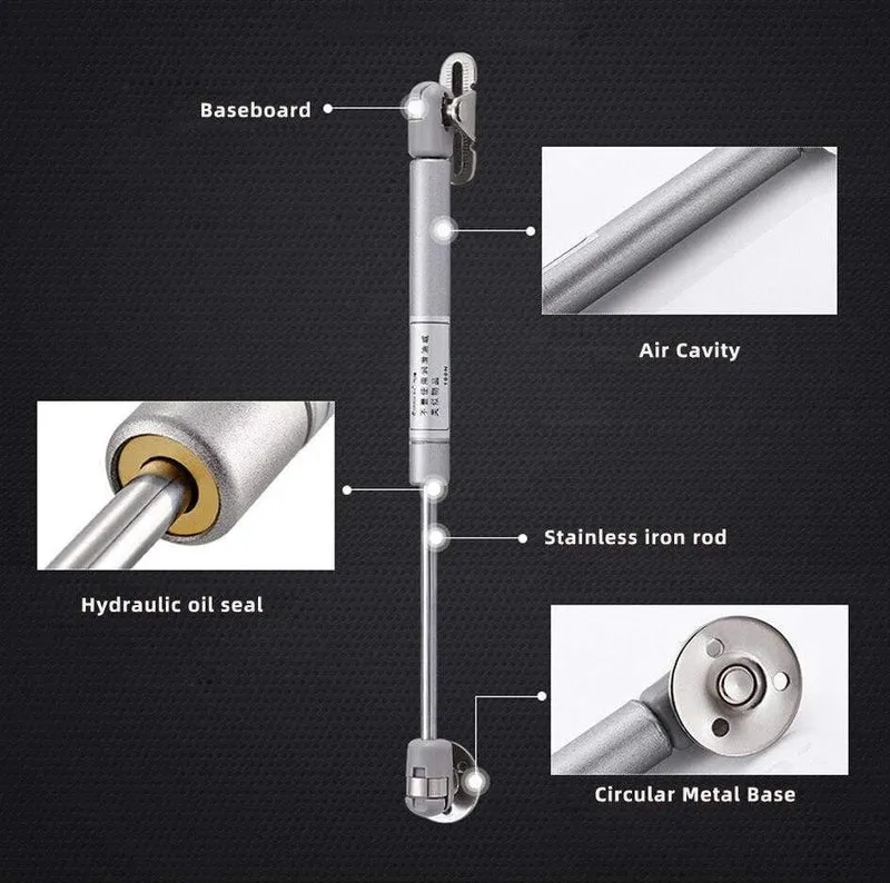 Pneumatische Stützstange 80–150 N / hydraulische Scharniertür, Küchenschrank, pneumatische Feder, Holzmöbel-Hardware, Großhandel
