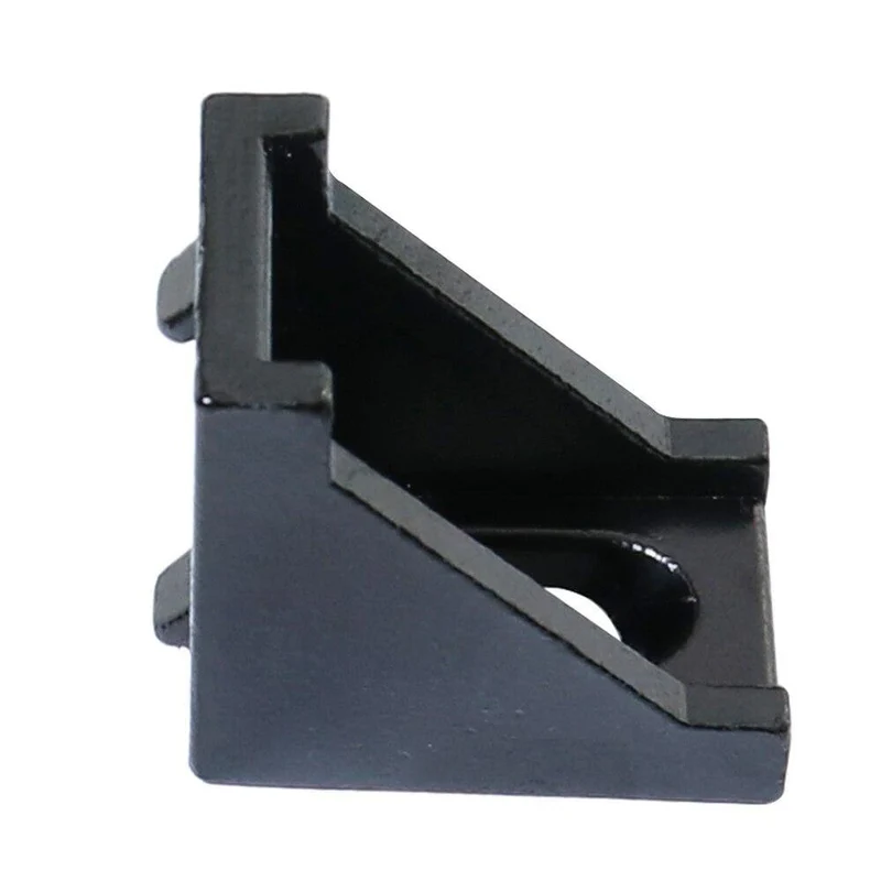 4/10 Sätze 2-Loch 2020 Eckhalterung rechtwinklig 20Series Aluminiumhalterungen mit Schraubenmuttern für Extrusionsprofil mit Schlitz 6mm
