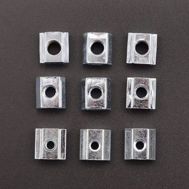 250-teiliges Aluminium-Extrusionsprofil Serie 2020 T-Schlitz Einschubmutter, T-Schlitz 6 mm Einschubmutter-Sortimentskits