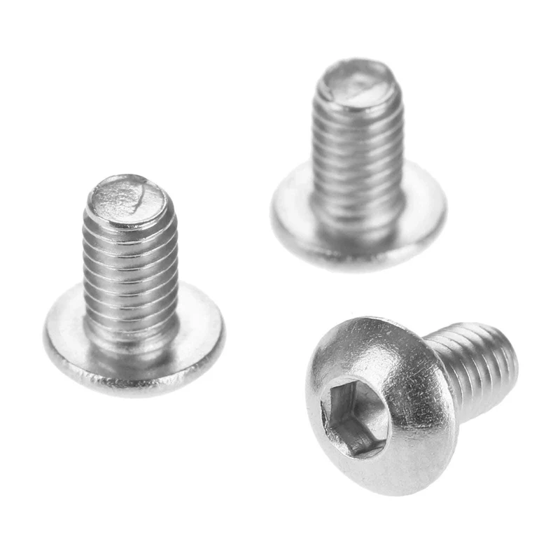 50 Stück Edelstahlschrauben Innensechskant Rundkopf M3 Schraubbolzen Möbelbefestigung M3*4mm/5mm/10mm/12mm/14mm/16mm/20mm/30mm
