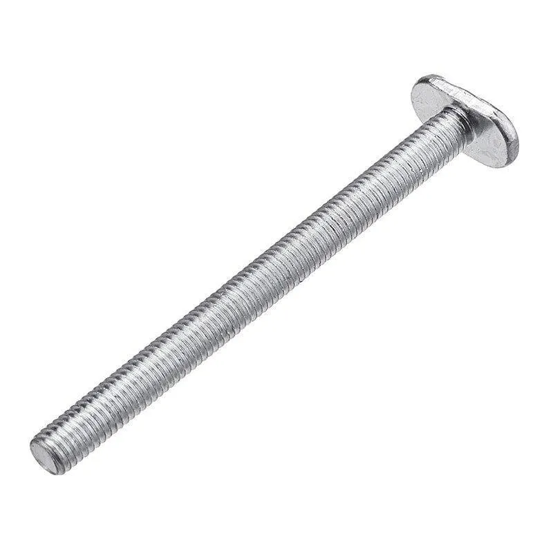 10Pcs M8X100Mm T-Nut Gleitschrauben für 30er Serie Gehrungsschiene T-Slot Holzbearbeitungswerkzeug (silber)