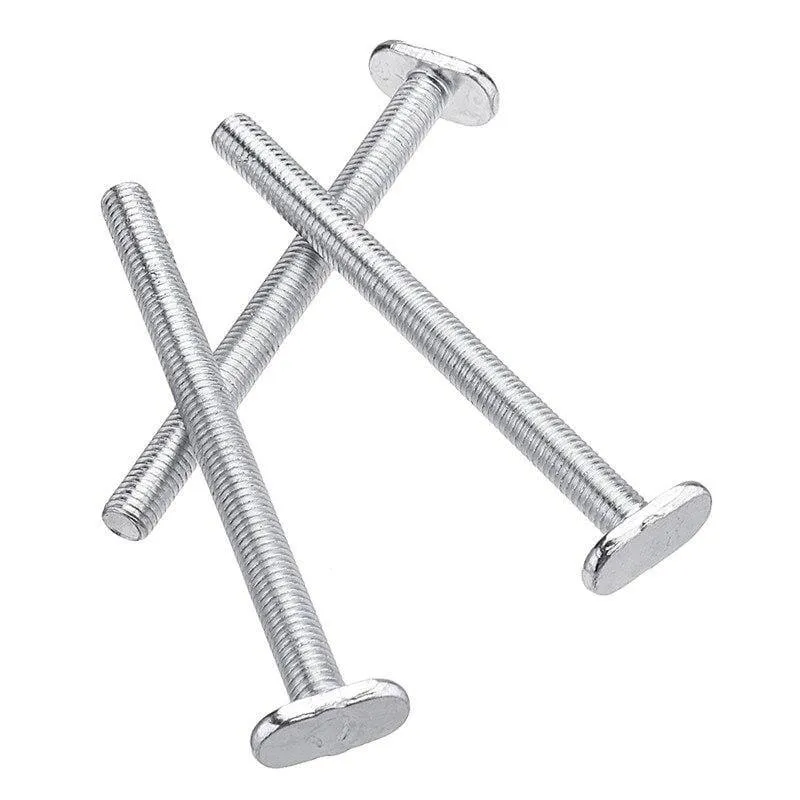 10Pcs M8X100Mm T-Nut Gleitschrauben für 30er Serie Gehrungsschiene T-Slot Holzbearbeitungswerkzeug (silber)