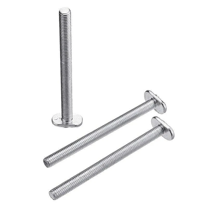 10Pcs M8X100Mm T-Nut Gleitschrauben für 30er Serie Gehrungsschiene T-Slot Holzbearbeitungswerkzeug (silber)