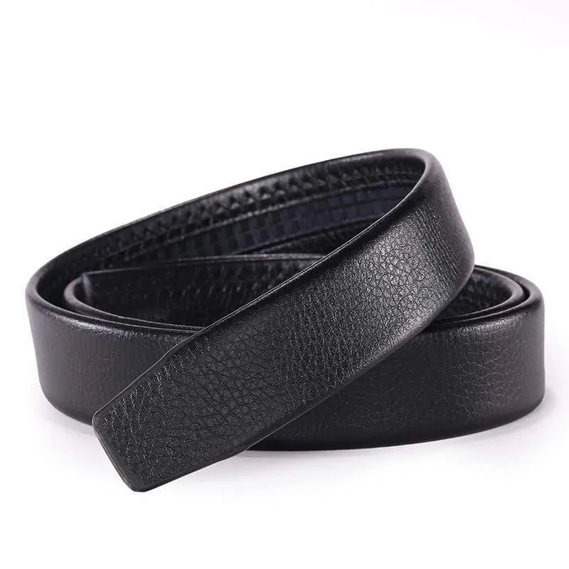 Herren Automatische Schnallengürtel Kein Schnallengürtel Markengürtel Herren PU Hochwertiger Jeansgürtel mit echtem Riemen für Männer