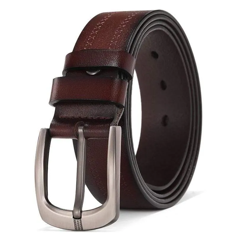 Herren Echtledergürtel Männlich Lässig Hochwertige Vintage Gürtel Für Männer Jeans Gürtel Trouse Blts Luxus Lässig