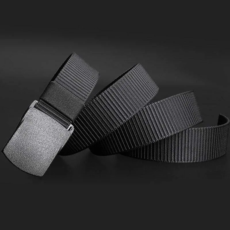Gürtel lange Kunststoff Schnalle Taille Gurtband Leinwand breite militärische Ausbildung Nylon taktische Gürtel für Männer Jeans ohne Metall
