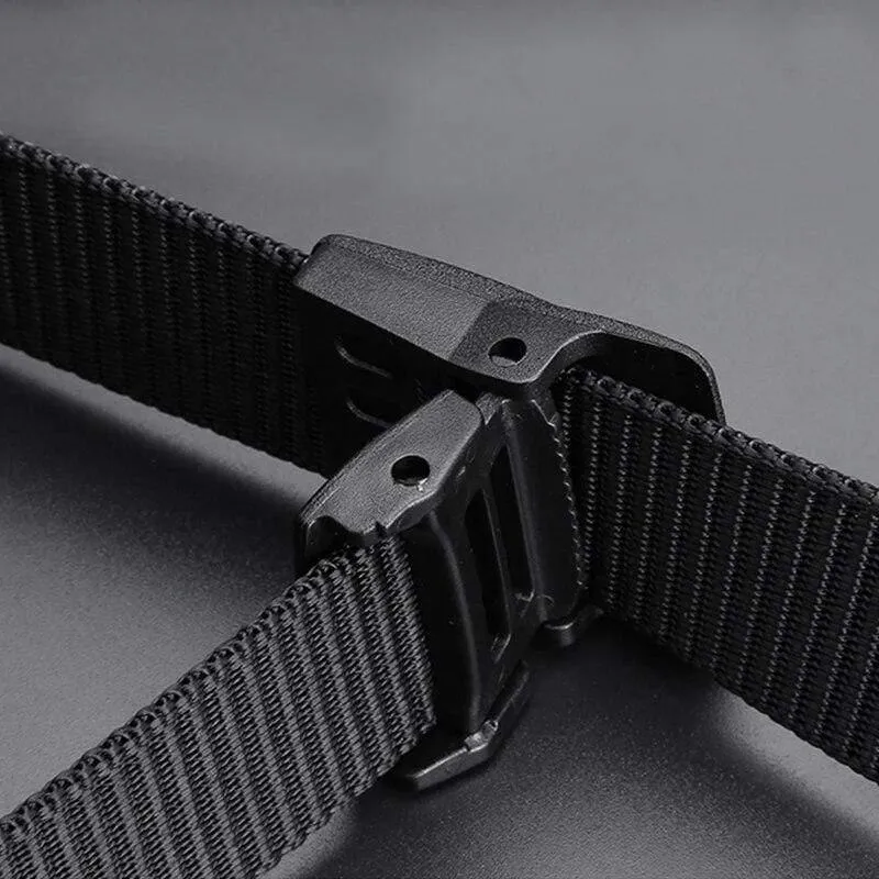 Gürtel lange Kunststoff Schnalle Taille Gurtband Leinwand breite militärische Ausbildung Nylon taktische Gürtel für Männer Jeans ohne Metall