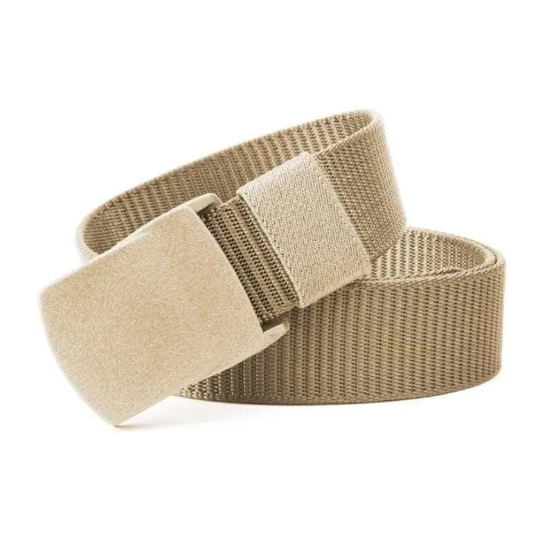 Gürtel lange Kunststoff Schnalle Taille Gurtband Leinwand breite militärische Ausbildung Nylon taktische Gürtel für Männer Jeans ohne Metall