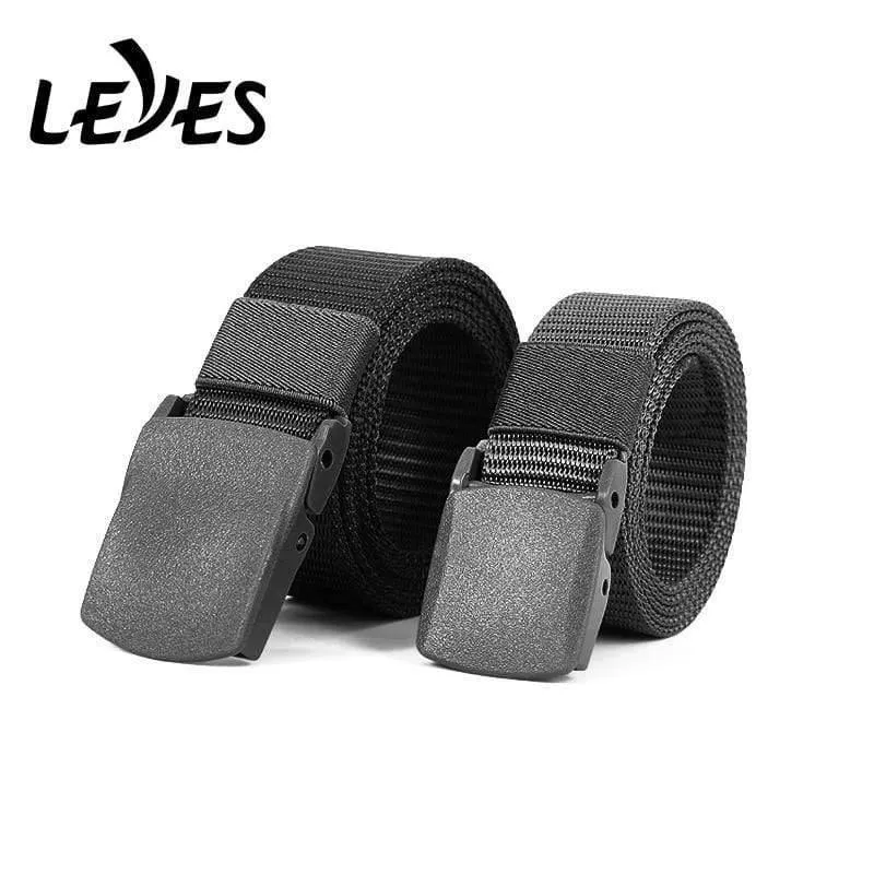 Gürtel lange Kunststoff Schnalle Taille Gurtband Leinwand breite militärische Ausbildung Nylon taktische Gürtel für Männer Jeans ohne Metall