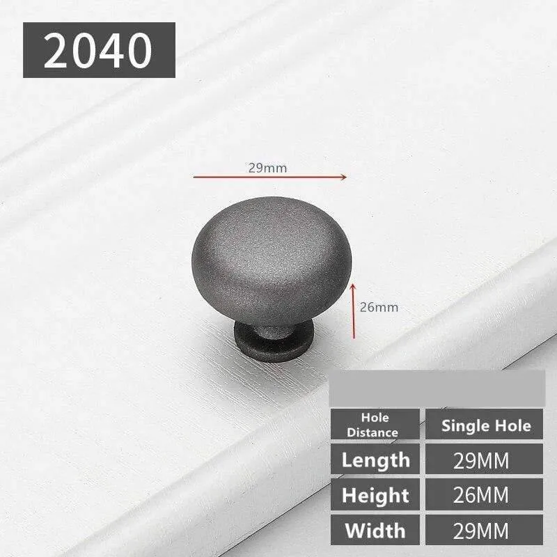 Moderne graue Schrankgriffe Massive Schubladenknöpfe Küchenschranktür zieht Möbelgriff Schrank Hardware Badezimmerzubehör