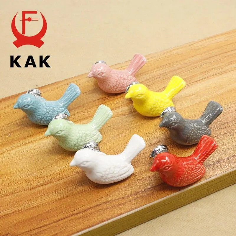 Keramik Frieden Taube Schublade Knöpfe 3D Cartoon Vogel Schrank Schrank Griffe Neuheit Kreative Mode Möbel Griffe Hardware