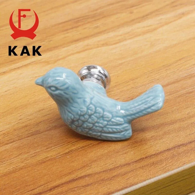 Keramik Frieden Taube Schublade Knöpfe 3D Cartoon Vogel Schrank Schrank Griffe Neuheit Kreative Mode Möbel Griffe Hardware