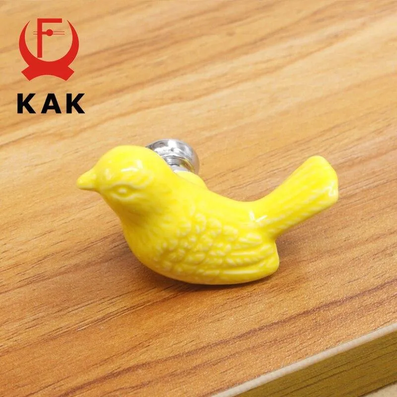 Keramik Frieden Taube Schublade Knöpfe 3D Cartoon Vogel Schrank Schrank Griffe Neuheit Kreative Mode Möbel Griffe Hardware