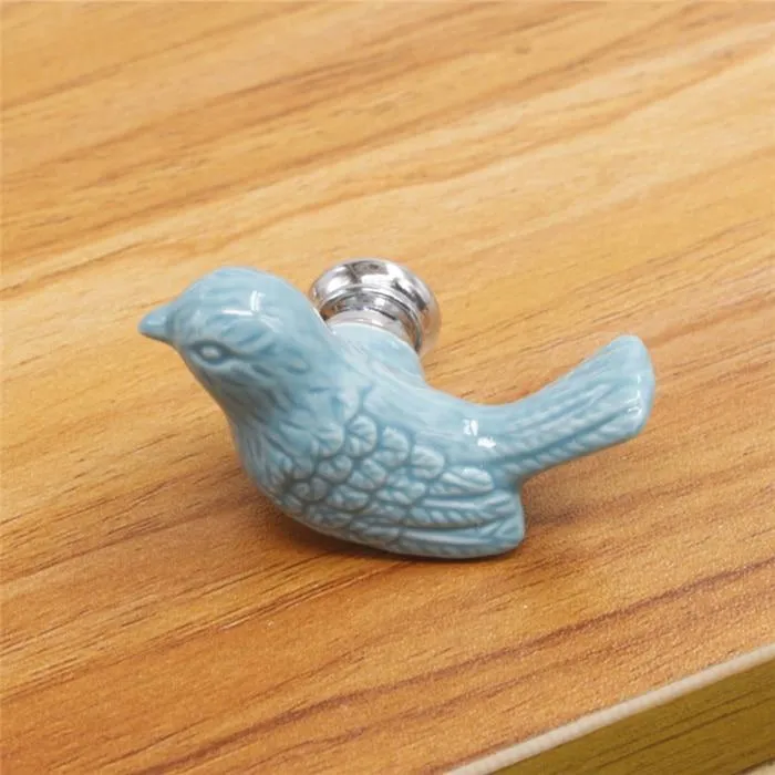 Keramik Frieden Taube Schublade Knöpfe 3D Cartoon Vogel Schrank Schrank Griffe Neuheit Kreative Mode Möbel Griffe Hardware