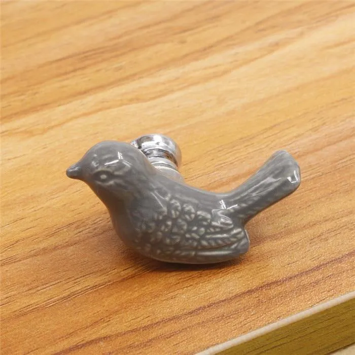 Keramik Frieden Taube Schublade Knöpfe 3D Cartoon Vogel Schrank Schrank Griffe Neuheit Kreative Mode Möbel Griffe Hardware